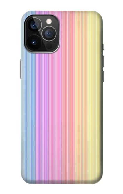 W3849 Couleurs verticales colorées Etui Coque Housse et Flip Housse Cuir pour iPhone 12, iPhone 12 Pro