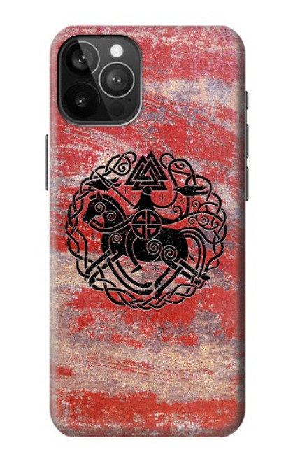 W3831 Symbole antique nordique viking Etui Coque Housse et Flip Housse Cuir pour iPhone 12 Pro Max