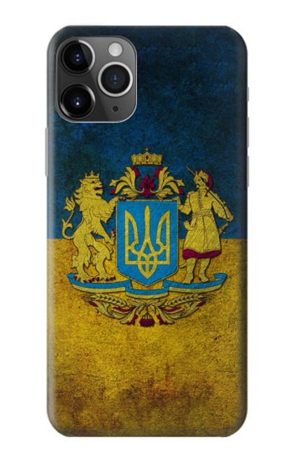 W3858 Drapeau de l'Ukraine Etui Coque Housse et Flip Housse Cuir pour iPhone 11 Pro Max