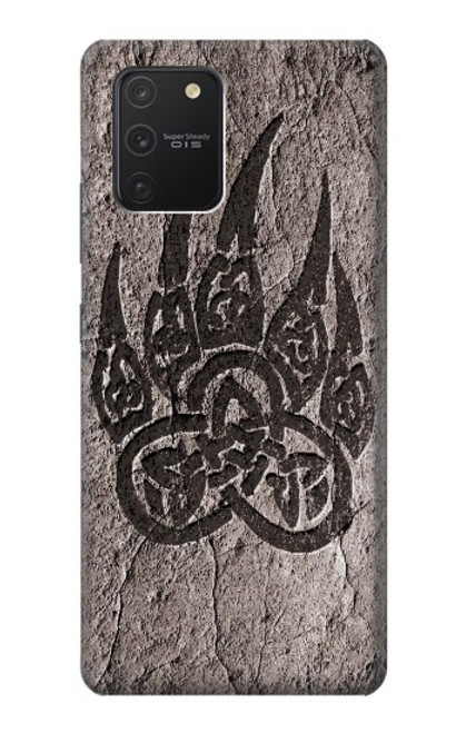 W3832 Patte d'ours nordique viking Berserkers Rock Etui Coque Housse et Flip Housse Cuir pour Samsung Galaxy S10 Lite