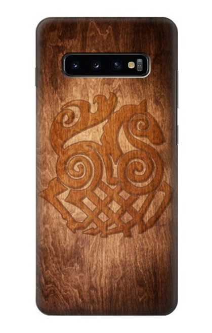 W3830 Odin Loki Sleipnir Mythologie nordique Asgard Etui Coque Housse et Flip Housse Cuir pour Samsung Galaxy S10 Plus