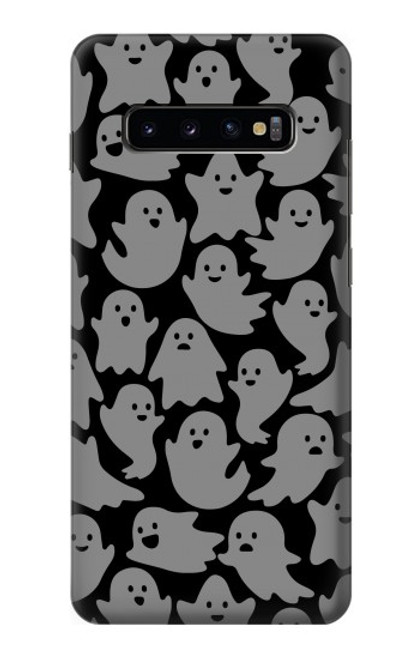 W3835 Motif fantôme mignon Etui Coque Housse et Flip Housse Cuir pour Samsung Galaxy S10 Plus