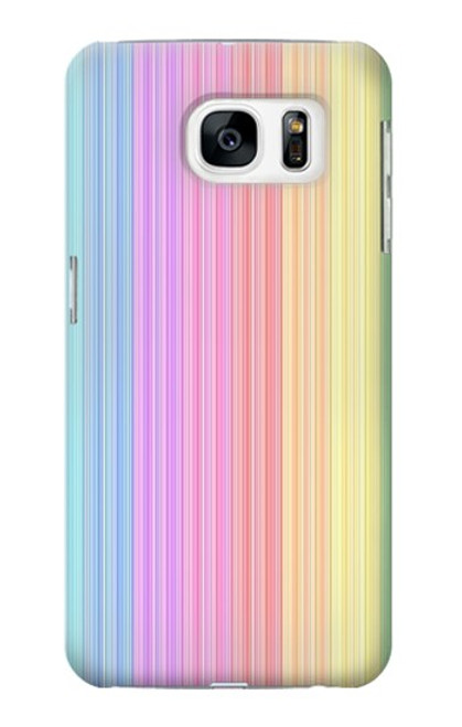 W3849 Couleurs verticales colorées Etui Coque Housse et Flip Housse Cuir pour Samsung Galaxy S7