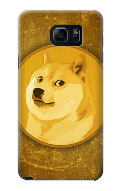 W3826 Dogecoin Shiba Etui Coque Housse et Flip Housse Cuir pour Samsung Galaxy S6 Edge Plus