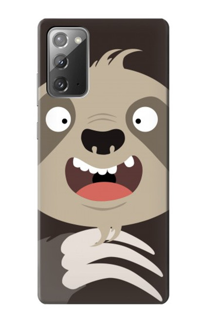 W3855 Dessin animé visage paresseux Etui Coque Housse et Flip Housse Cuir pour Samsung Galaxy Note 20