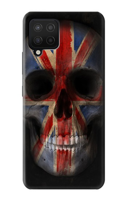 W3848 Crâne de drapeau du Royaume-Uni Etui Coque Housse et Flip Housse Cuir pour Samsung Galaxy A42 5G