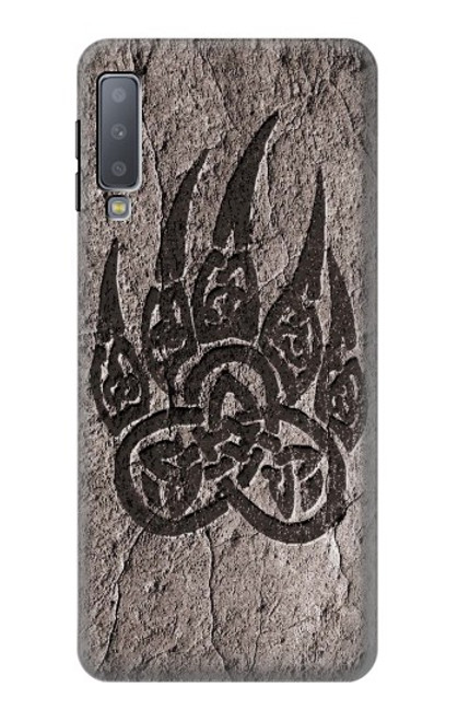 W3832 Patte d'ours nordique viking Berserkers Rock Etui Coque Housse et Flip Housse Cuir pour Samsung Galaxy A7 (2018)