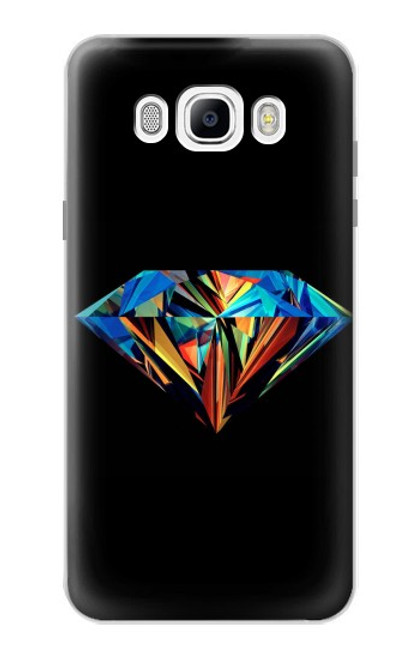 W3842 Diamant coloré abstrait Etui Coque Housse et Flip Housse Cuir pour Samsung Galaxy J7 (2016)