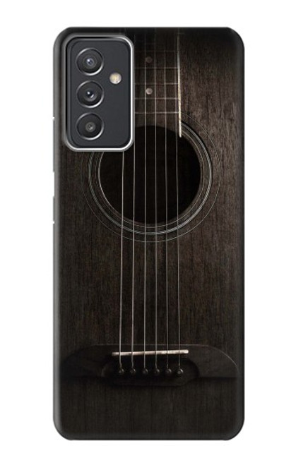 W3834 Guitare noire Old Woods Etui Coque Housse et Flip Housse Cuir pour Samsung Galaxy Quantum 2