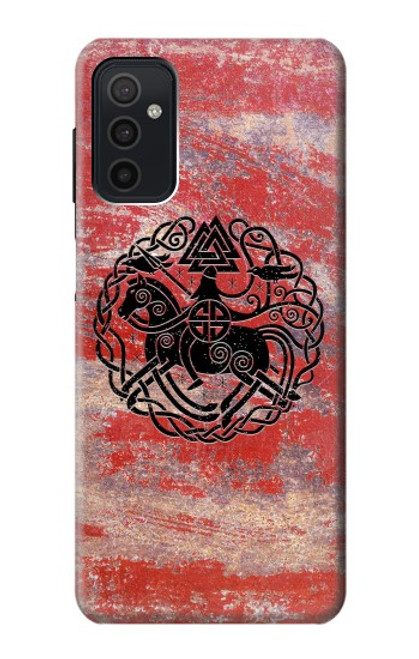 W3831 Symbole antique nordique viking Etui Coque Housse et Flip Housse Cuir pour Samsung Galaxy M52 5G