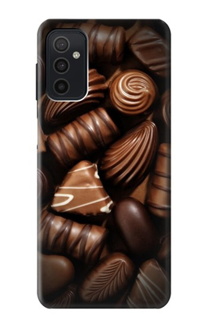 W3840 Amateurs de chocolat au lait au chocolat noir Etui Coque Housse et Flip Housse Cuir pour Samsung Galaxy M52 5G