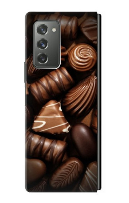 W3840 Amateurs de chocolat au lait au chocolat noir Etui Coque Housse et Flip Housse pour Samsung Galaxy Z Fold2 5G