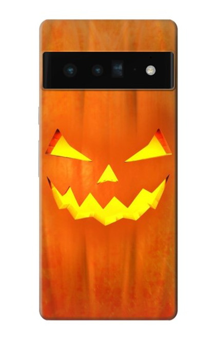 W3828 Citrouille d'Halloween Etui Coque Housse et Flip Housse Cuir pour Google Pixel 6 Pro