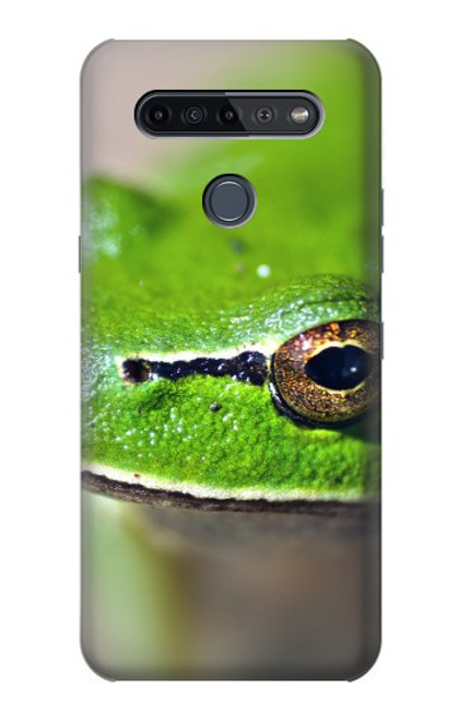 W3845 Grenouille verte Etui Coque Housse et Flip Housse Cuir pour LG K51S