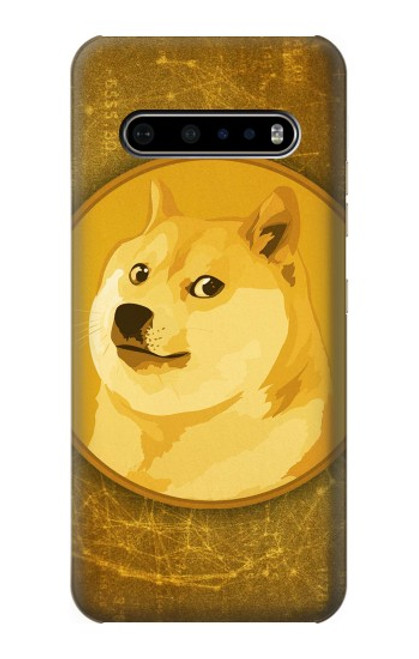 W3826 Dogecoin Shiba Etui Coque Housse et Flip Housse Cuir pour LG V60 ThinQ 5G