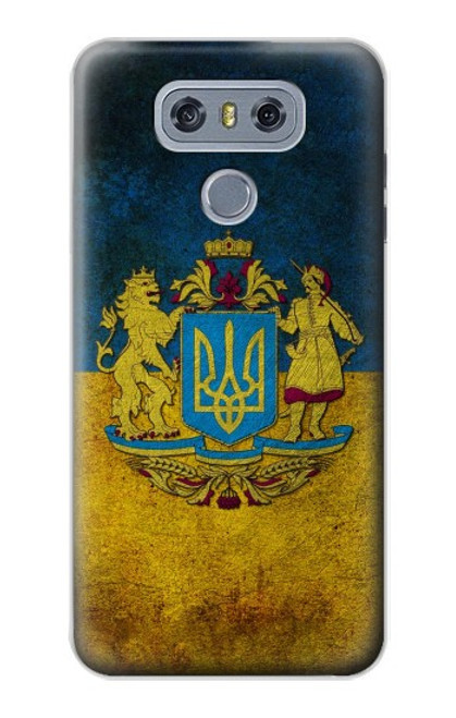 W3858 Drapeau de l'Ukraine Etui Coque Housse et Flip Housse Cuir pour LG G6