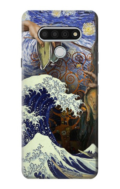 W3851 Monde de l'art Van Gogh Hokusai Da Vinci Etui Coque Housse et Flip Housse Cuir pour LG Stylo 6