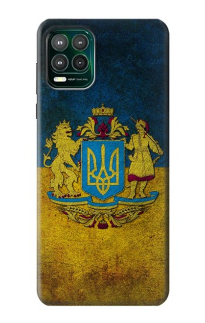 W3858 Drapeau de l'Ukraine Etui Coque Housse et Flip Housse Cuir pour Motorola Moto G Stylus 5G