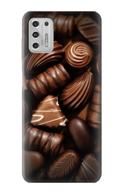 W3840 Amateurs de chocolat au lait au chocolat noir Etui Coque Housse et Flip Housse Cuir pour Motorola Moto G Stylus (2021)