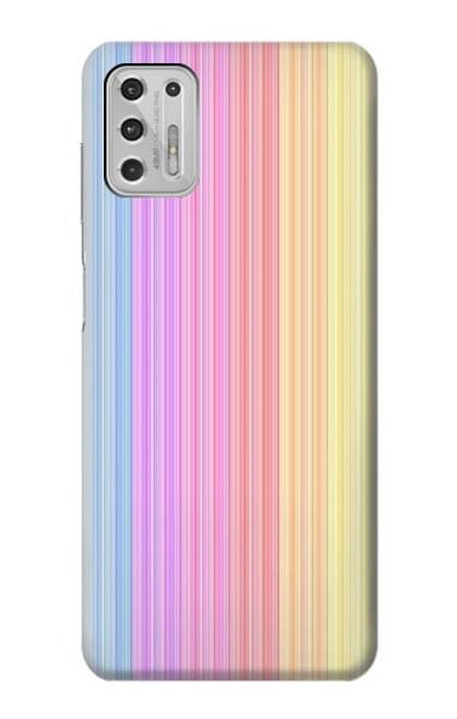 W3849 Couleurs verticales colorées Etui Coque Housse et Flip Housse Cuir pour Motorola Moto G Stylus (2021)