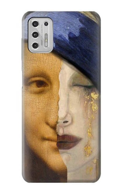 W3853 La Joconde Gustav Klimt Vermeer Etui Coque Housse et Flip Housse Cuir pour Motorola Moto G Stylus (2021)