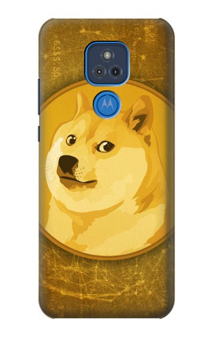 W3826 Dogecoin Shiba Etui Coque Housse et Flip Housse Cuir pour Motorola Moto G Play (2021)