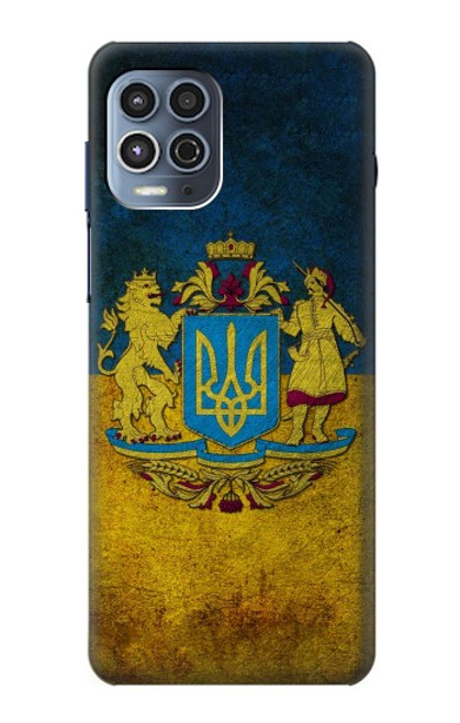 W3858 Drapeau de l'Ukraine Etui Coque Housse et Flip Housse Cuir pour Motorola Moto G100