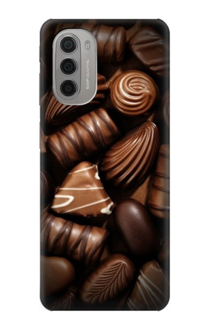 W3840 Amateurs de chocolat au lait au chocolat noir Etui Coque Housse et Flip Housse Cuir pour Motorola Moto G51 5G