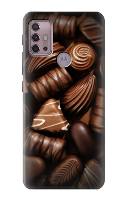 W3840 Amateurs de chocolat au lait au chocolat noir Etui Coque Housse et Flip Housse Cuir pour Motorola Moto G30, G20, G10