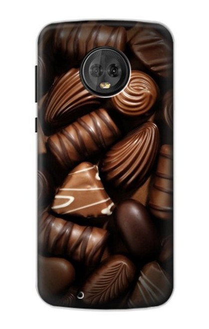 W3840 Amateurs de chocolat au lait au chocolat noir Etui Coque Housse et Flip Housse Cuir pour Motorola Moto G6