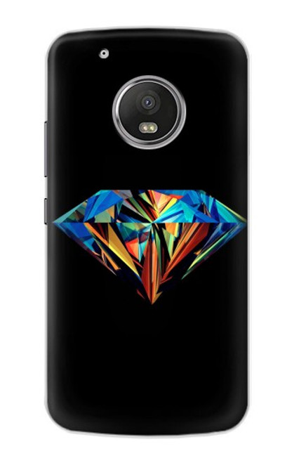 W3842 Diamant coloré abstrait Etui Coque Housse et Flip Housse Cuir pour Motorola Moto G5 Plus