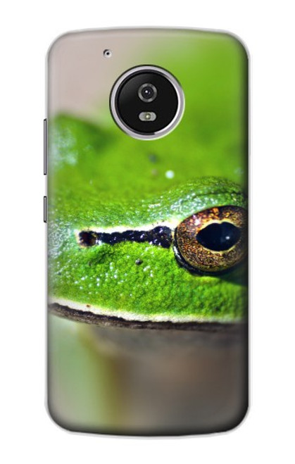 W3845 Grenouille verte Etui Coque Housse et Flip Housse Cuir pour Motorola Moto G5