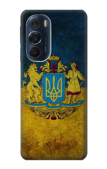 W3858 Drapeau de l'Ukraine Etui Coque Housse et Flip Housse Cuir pour Motorola Edge X30