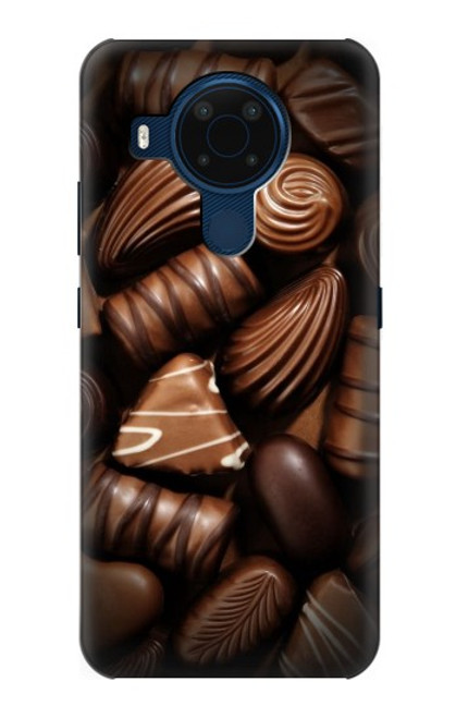 W3840 Amateurs de chocolat au lait au chocolat noir Etui Coque Housse et Flip Housse Cuir pour Nokia 5.4