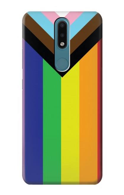 W3846 Drapeau de fierté LGBT Etui Coque Housse et Flip Housse Cuir pour Nokia 2.4