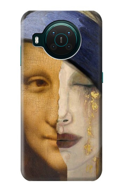 W3853 La Joconde Gustav Klimt Vermeer Etui Coque Housse et Flip Housse Cuir pour Nokia X10