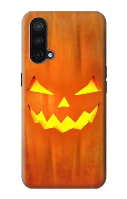 W3828 Citrouille d'Halloween Etui Coque Housse et Flip Housse Cuir pour OnePlus Nord CE 5G