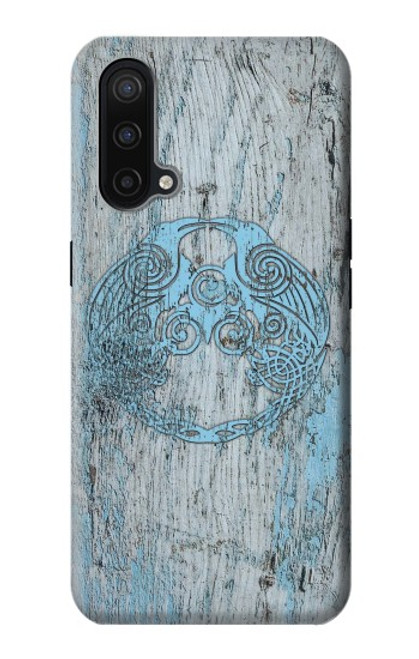 W3829 Huginn et Muninn Twin Ravens Norse Etui Coque Housse et Flip Housse Cuir pour OnePlus Nord CE 5G