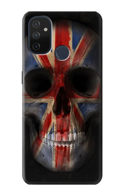 W3848 Crâne de drapeau du Royaume-Uni Etui Coque Housse et Flip Housse Cuir pour OnePlus Nord N100
