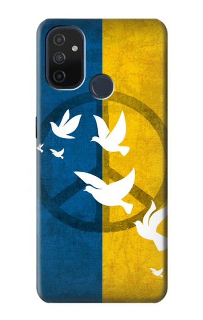 W3857 Colombe de la paix drapeau ukrainien Etui Coque Housse et Flip Housse Cuir pour OnePlus Nord N100