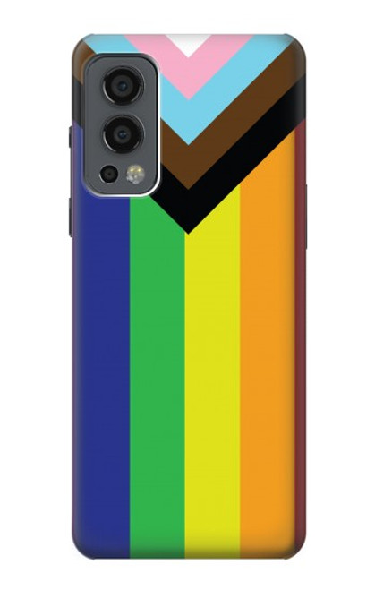 W3846 Drapeau de fierté LGBT Etui Coque Housse et Flip Housse Cuir pour OnePlus Nord 2 5G