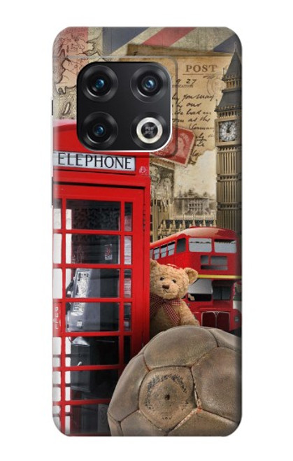 W3856 Vintage Londres Britannique Etui Coque Housse et Flip Housse Cuir pour OnePlus 10 Pro