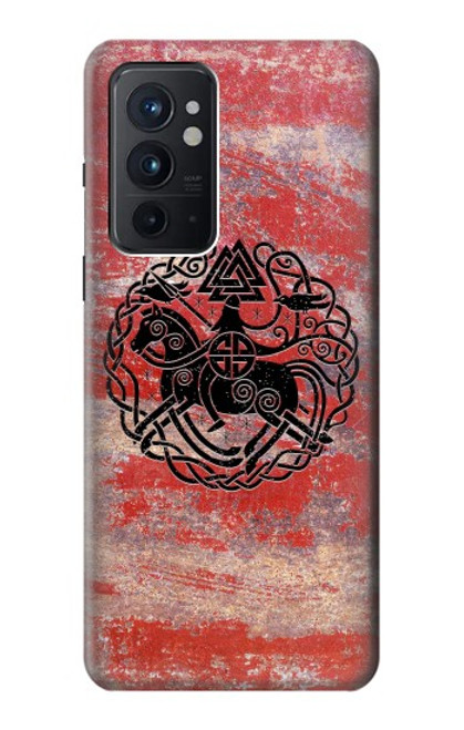 W3831 Symbole antique nordique viking Etui Coque Housse et Flip Housse Cuir pour OnePlus 9RT 5G