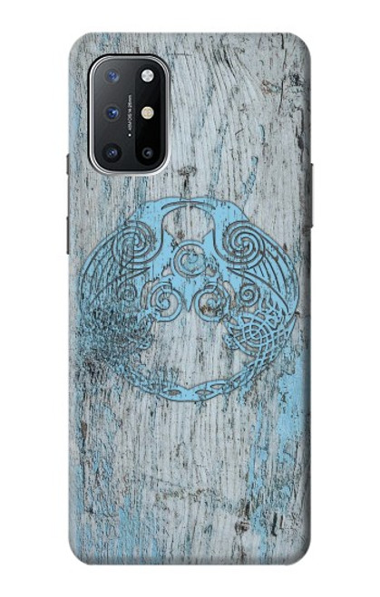 W3829 Huginn et Muninn Twin Ravens Norse Etui Coque Housse et Flip Housse Cuir pour OnePlus 8T