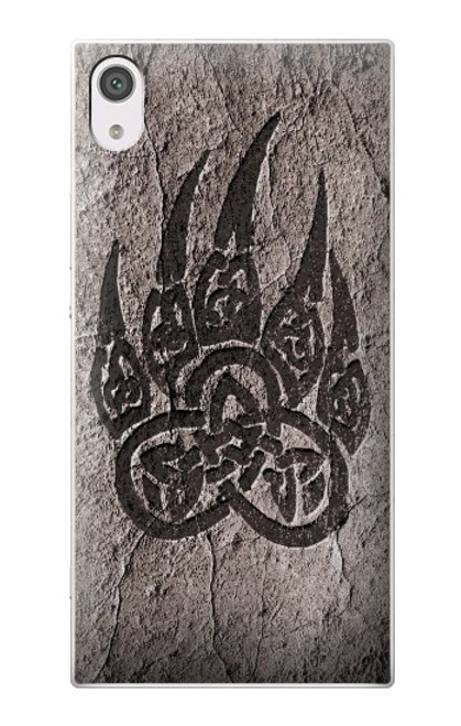 W3832 Patte d'ours nordique viking Berserkers Rock Etui Coque Housse et Flip Housse Cuir pour Sony Xperia XA1