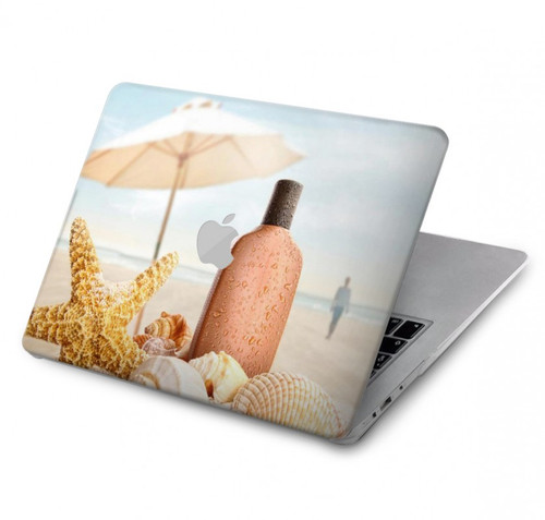 W1425 Seashells sur la plage Etui Coque Housse pour MacBook Pro 14 M1,M2,M3 (2021,2023) - A2442, A2779, A2992, A2918