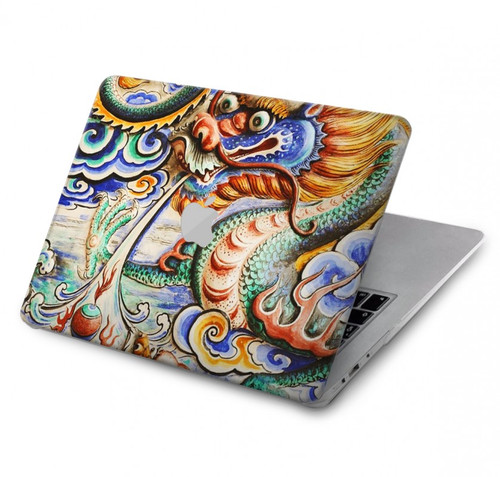 W2584 Traditionnel dragon chinois Art Etui Coque Housse pour MacBook Pro 14 M1,M2,M3 (2021,2023) - A2442, A2779, A2992, A2918