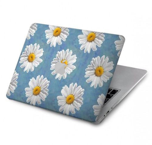 W3454 Marguerite Florale Etui Coque Housse pour MacBook Pro 16 M1,M2 (2021,2023) - A2485, A2780