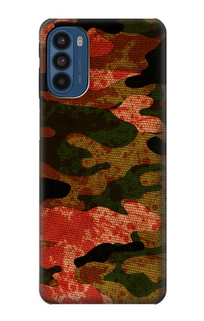 W3393 Camouflage sang Splatter Etui Coque Housse et Flip Housse Cuir pour Motorola Moto G41