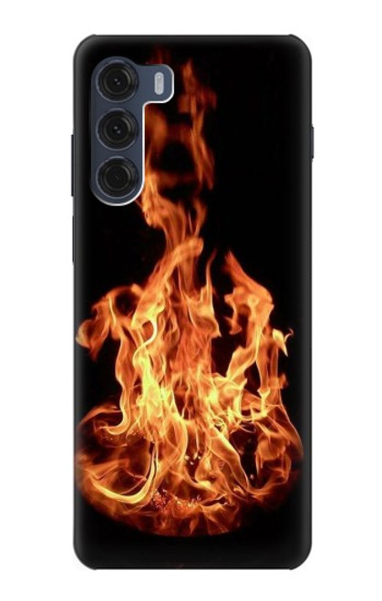 W3379 Cadre d'incendie Etui Coque Housse et Flip Housse Cuir pour Motorola Moto G200 5G